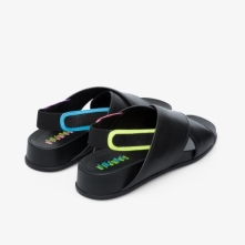 Camper Twins Sandals Black - Womens Singapore XORIRF-073